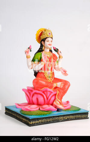 La statua della dea laxmi ; India Foto Stock