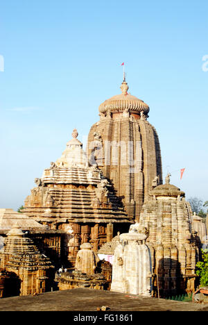 Tempio Lingaraj nel XI secolo , Bhubaneswar , Orissa , India Foto Stock