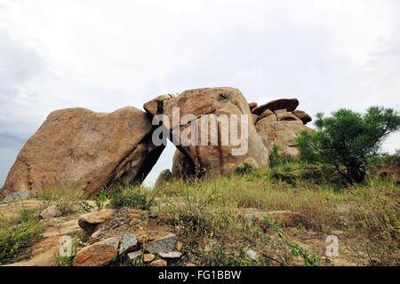 Paesaggio Hampi Karnataka India Asia Ottobre 2010 Foto Stock