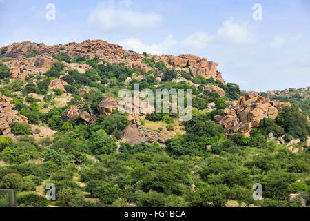 Paesaggio Hampi Karnataka India Asia Ottobre 2010 Foto Stock