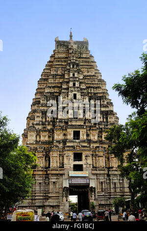 Tempio Virupaksha Hampi Karnataka India Asia Ottobre 2010 Foto Stock