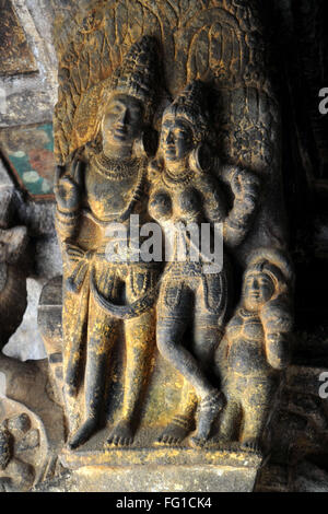 Grotta Paravasudeva Badami Bagalkot Karnataka India Asia Ott 2010 Foto Stock