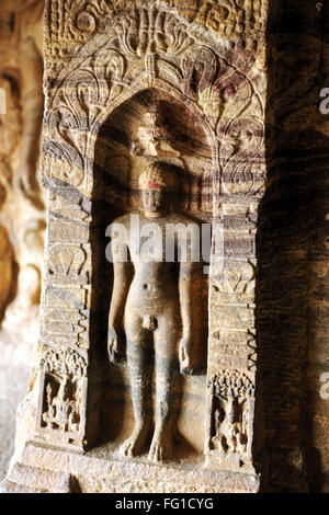 Tirthankara Jain Grotta Bagalkot Badami Karnataka India Asia Ott 2010 Foto Stock