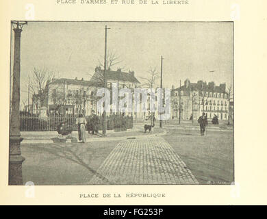 Questo libro francese d'epoca, 'Dijon à travers les âges', offre un resoconto storico e descrittivo della città di Digione. Segue lo sviluppo della città dalle sue origini iniziali al suo status di importante centro culturale e politico in Francia, sottolineandone la ricca storia e l'evoluzione nel tempo. Foto Stock