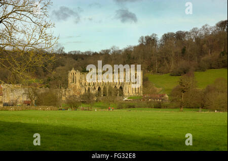 Rievaulx Abbey North York Moors National Park Foto Stock