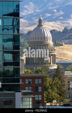 Idaho State Capitol Building in downtown Boise, Idaho, Stati Uniti d'America. Foto Stock