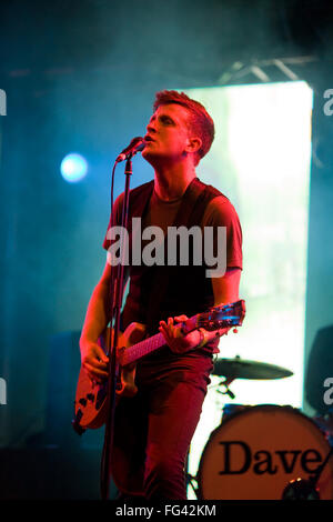 Il Futureheads eseguendo sul John Peel stage presso il festival di Glastonbury 2008, Somerset, Inghilterra, Regno Unito. Foto Stock