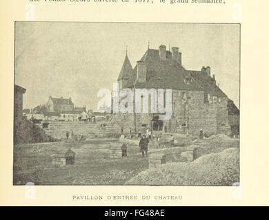 Questo libro francese, 'Dijon à travers les âges', offre uno sguardo storico e descrittivo alla città di Digione, concentrandosi sul suo sviluppo e sul suo significato culturale attraverso vari periodi storici. Foto Stock