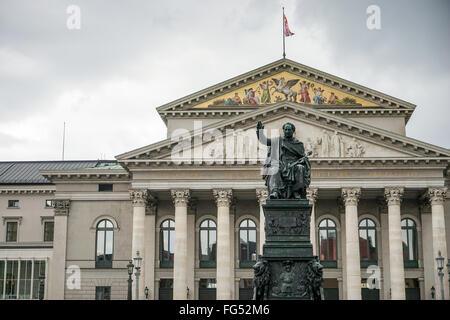 Opera di Stato bavarese edificio a Monaco di Baviera Foto Stock