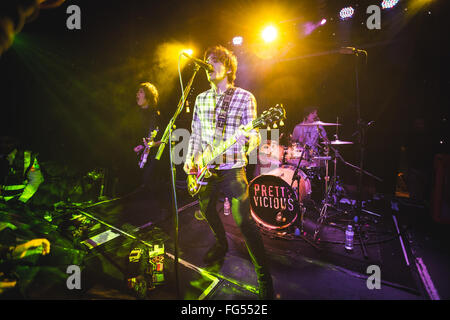 Febbraio 11, 2016 - piuttosto vizioso eseguire live at Dingwalls di Camden come parte del NME Awards mostra, 2016 © Myles Wright/ZUMA filo/Alamy Live News Foto Stock