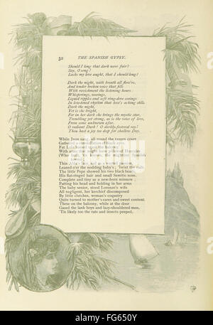 26 di 'la completa opere poetiche di George Eliot. Edizione di famiglia. Completamente illustrato con legno nuovo-incisioni. Con bordo da Foto Stock