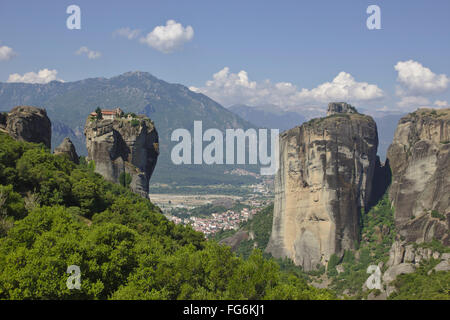 Agia Triada (Monastero della Santa Trinità), Meteora, Tessaglia, Grecia Foto Stock