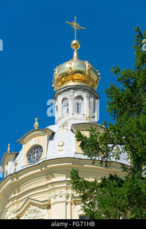 Cupola della Cattedrale di San Pietro e Paolo, Zayachy Isola, San Pietroburgo, regione nord-occidentale, Repubblica Russa Foto Stock