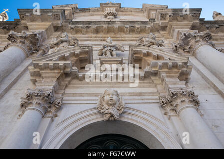 Saint Blaise barocco della chiesa di Luza sulla Piazza della Città Vecchia di Dubrovnik, Croazia Foto Stock