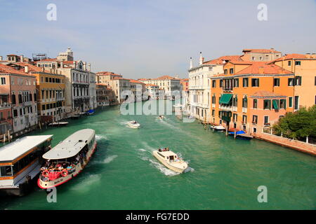 Geografia / viaggi, Italia, Veneto, Venezia Canal Grande, vista dal ponte dell'Accademia, Additional-Rights-Clearance-Info-Not-Available Foto Stock