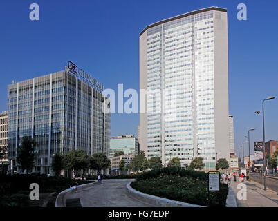 Geografia / viaggi, Italia, Lombardia, Milano, Edificio Pirelli torre, costruita: 1958 -1960 da Gio Ponti, Pier Luigi Nervi, Additional-Rights-Clearance-Info-Not-Available Foto Stock