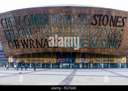 Millennium Centre Cardiff Bay Foto Stock