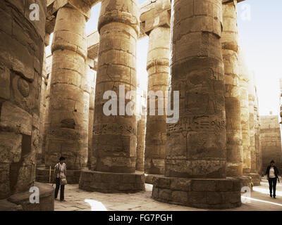 Tempio di Karnak Foto Stock