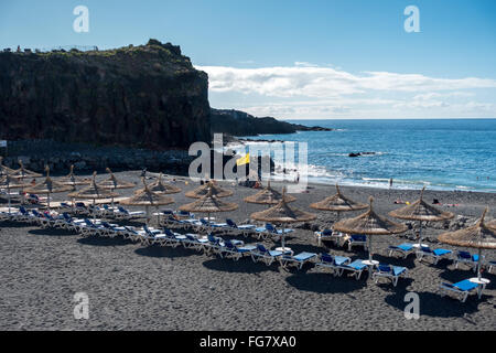 Vista della spiaggia di Callao Salveje Tenerife Foto Stock