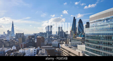 City of London Skyline da Aldgate, REGNO UNITO Foto Stock