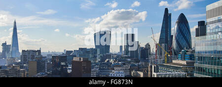 City of London Skyline da Aldgate, REGNO UNITO Foto Stock