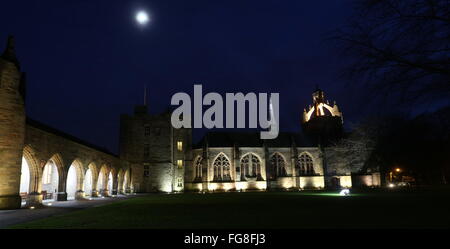 Il Kings College aberdeen da notte scozia gennaio 2016 Foto Stock