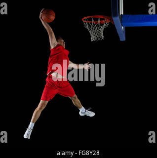 Giocatore di basket in azione Foto Stock