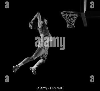 Giocatore di basket in azione Foto Stock