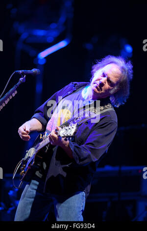 Neil Young effettuando al Glastonbury Festival 2009, Somerset, Inghilterra, Regno Unito. Foto Stock