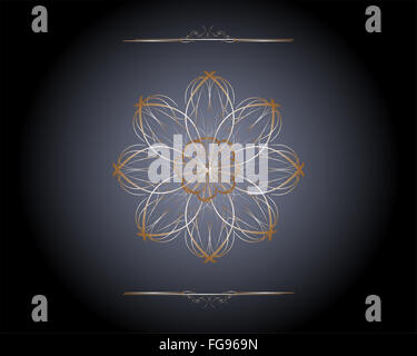 Elegante oro e sfondo blu o carta da parati con nastro di progettazione del layout, per Natale, vintage grunge texture Foto Stock