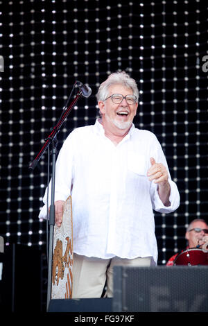 Rolf Harris sullo stadio di Jazz, il festival di Glastonbury 2009, Somerset, Inghilterra, Regno Unito. Foto Stock