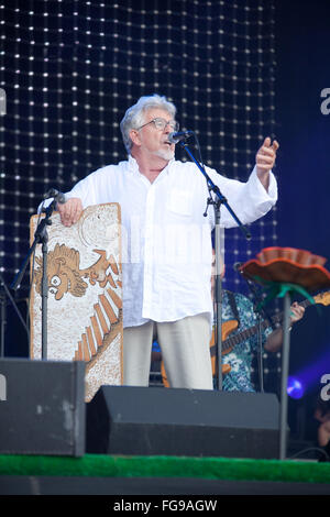 Rolf Harris sullo stadio di Jazz, il festival di Glastonbury 2009, Somerset, Inghilterra, Regno Unito. Foto Stock