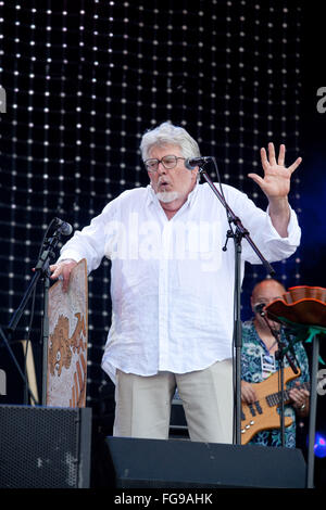 Rolf Harris sullo stadio di Jazz, il festival di Glastonbury 2009, Somerset, Inghilterra, Regno Unito. Foto Stock