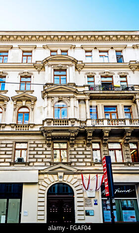 Ex casa di Sigmund Freud, il padre della psicoanalisi, Berggasse 19, Vienna, Austria, ora un museo Foto Stock