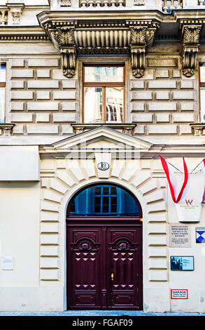 Ex casa di Sigmund Freud, il padre della psicoanalisi, Berggasse 19, Vienna, Austria, ora un museo Foto Stock