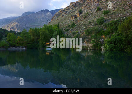 Il lago di Zaros, isola centrale Creta, Grecia Foto Stock