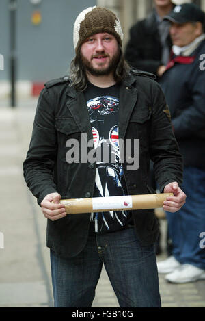 Damon Gough,Badly Drawn Boy, 3 foto (credito immagine © Jack Ludlam) Foto Stock