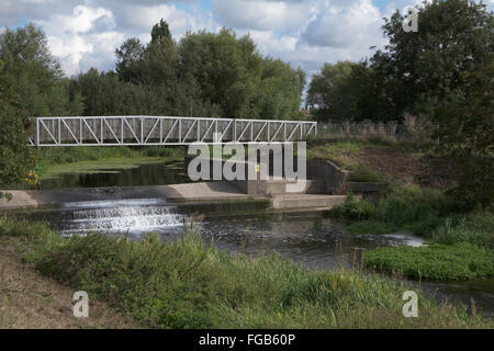 Il fiume Bain Coningsby Lincolnshire Inghilterra Foto Stock