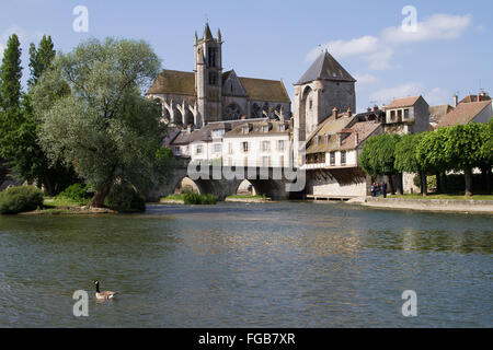 Moret sur LOING Ile de France Francia Foto Stock