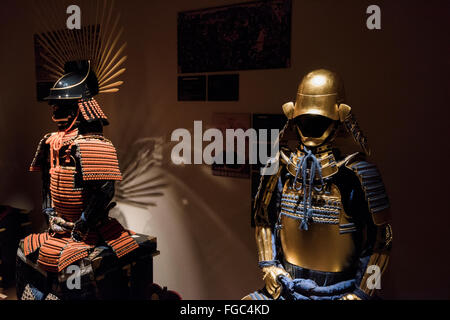 Il Samurai armature sono visualizzati nel museo di Samurai in Kabukicho Shinjuku-ku, Tokyo - Giappone Foto Stock