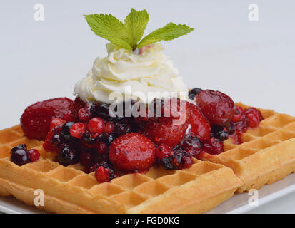 frutta wafel Foto Stock