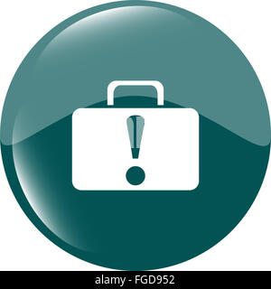 Punto esclamativo Icona segno. Attenzione discorso bolla simbolo Foto Stock