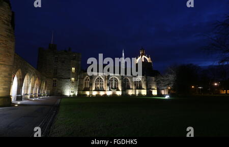 Il Kings College aberdeen da notte scozia gennaio 2016 Foto Stock