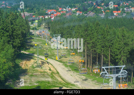 Bocksberg Seilbahn, Hahnenklee, Harz, Bassa Sassonia, Germania Foto Stock