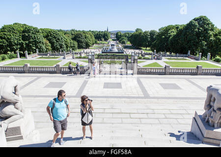 Parco Frogner, Oslo, Norvegia Foto Stock