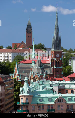 Vista sulla città da Skansen Kronan, Göteborg, West Gothland, Svezia, Scandinavia, Europa Foto Stock