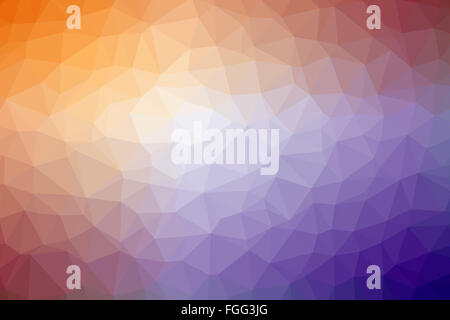 Colorate poligono basso gradiente casuale triangolo 8 astratto Foto Stock