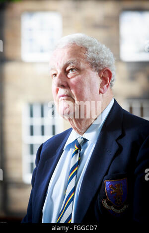 Edinburgh International Book Festival 2013 ritratto di Tam Dalyell a Charlotte Square Garden Pic da pak@ Mera Foto Stock