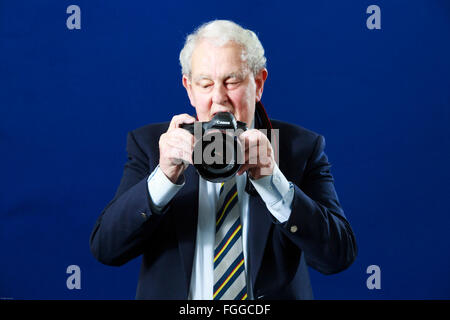 Edinburgh International Book Festival 2013 ritratto di Tam Dalyell a Charlotte Square Garden Pic da pak@ Mera Foto Stock