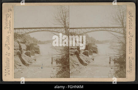 La guida Park Avenue Bridge, Rochester, N.Y, da Robert N. Dennis raccolta di vista stereoscopica Foto Stock